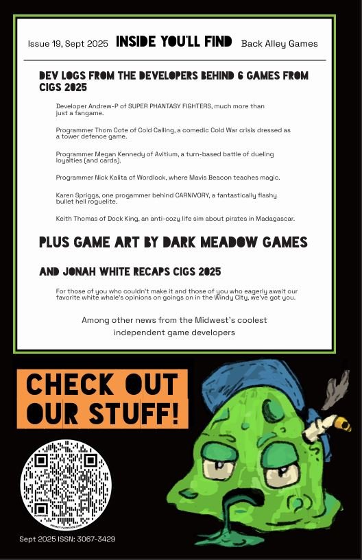 19back The back of a magazine advertising its articles.